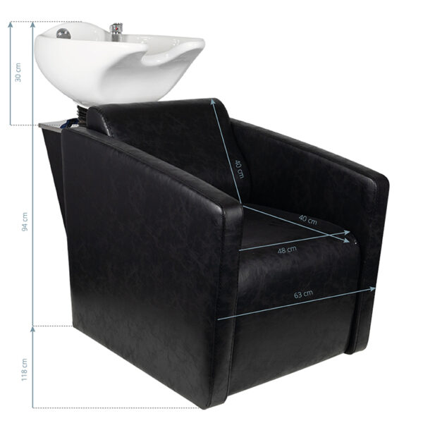 Hair System Wasunit HSB79 Zwart  8