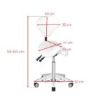 Azzurro 037f bump-up witte Tabouret  4