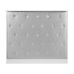 GABBIANO salon balie PIKO WIT HOUT ZILVER LEDER  5