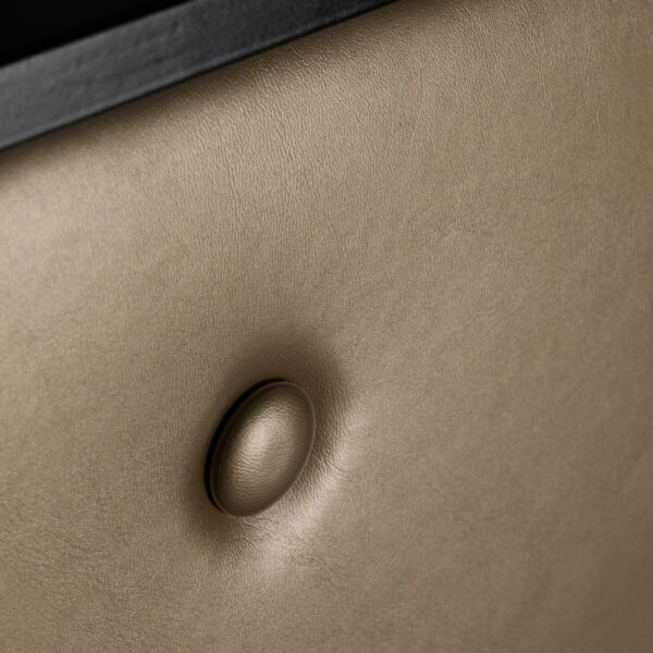 GABBIANO salon balie PIKO ZWART HOUT GOUD LEER  5