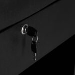 GABBIANO salon balie PIKO ZWART HOUT GOUD LEER  6