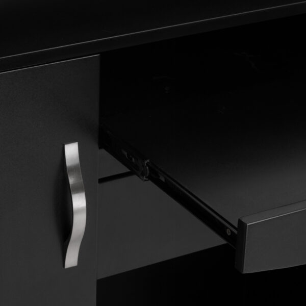 GABBIANO salon balie PIKO ZWART HOUT GOUD LEER  7