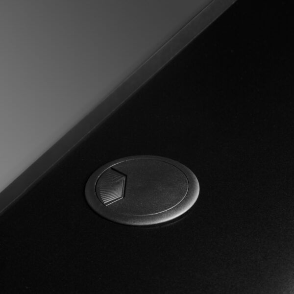 GABBIANO salon balie PIKO ZWART HOUT GOUD LEER  8