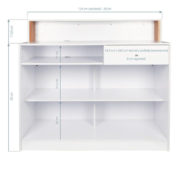 Gabbiano salon balie Pearl Black  3