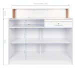 Gabbiano salon balie parelwit  3