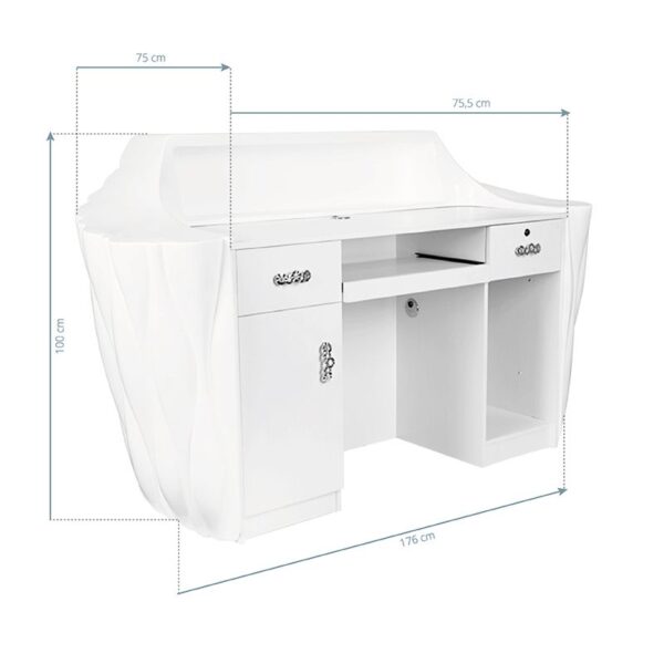 Gabbiano salon baliebalie opaal wit  6