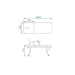 Massagebed azzurro 328 wit  5