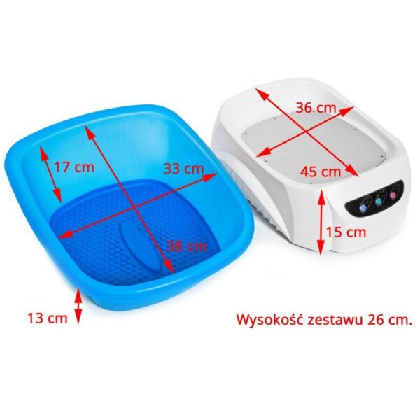 Pedicure voetenbad Azzurro met stimulator en kinderwagen  6