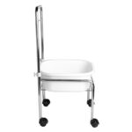 Set voetenbadvoor pedicure op wielen chroom + voetmassage stimulator met temperatuurbehoud am-506a  8