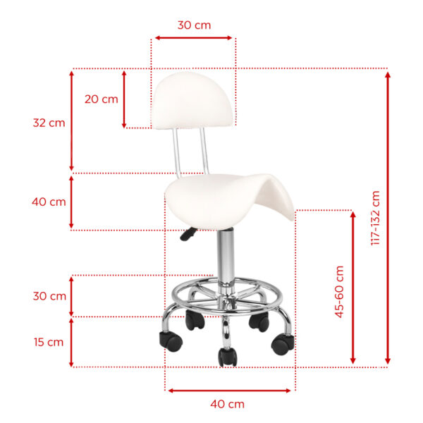 Tabouret 6001 wit  5