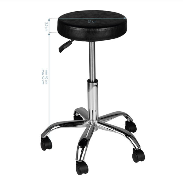 Tabouret am-310 zwart  3