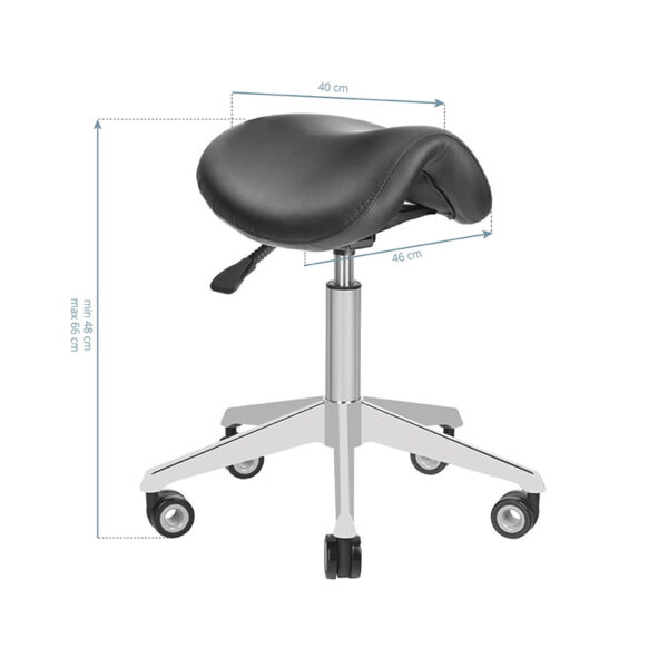 Tabouret azzurro 010f bump-up zwart  4