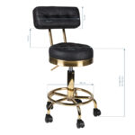 Tabouret goud am-830 zwart  5
