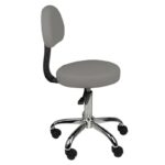 Tabouret met rugleuning am-9934 grijs  2