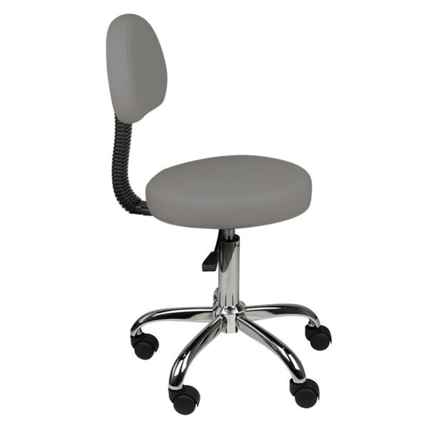 Tabouret met rugleuning am-9934 grijs  2