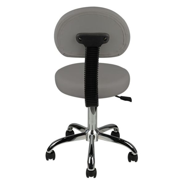 Tabouret met rugleuning am-9934 grijs  3