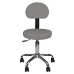 Tabouret met rugleuning am-9934 grijs  4