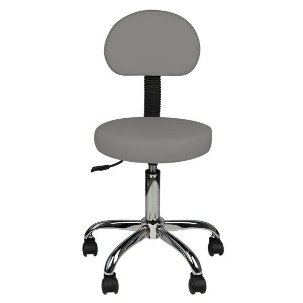 Tabouret met rugleuning am-9934 grijs  4