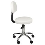 Tabouret met rugleuning am-9934 wit  2