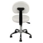 Tabouret met rugleuning am-9934 wit  4