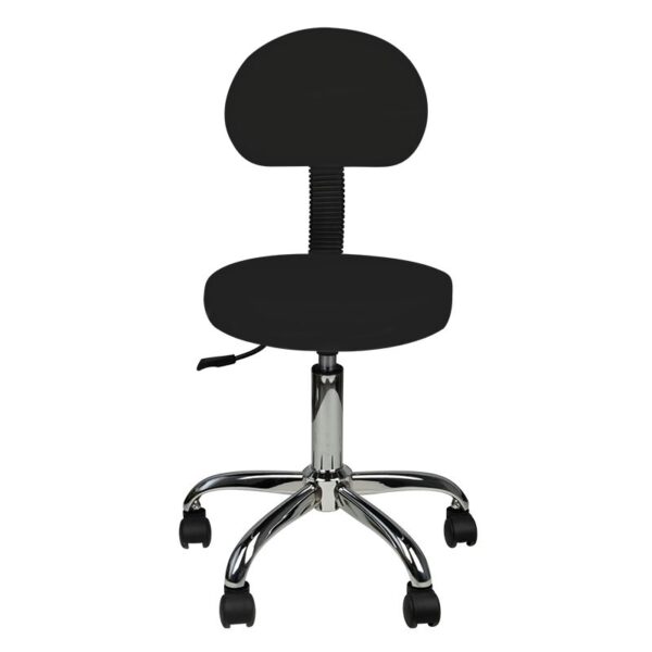 Tabouret met rugleuning am-9934 zwart  2