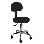 Tabouret met rugleuning am-9934 zwart  1