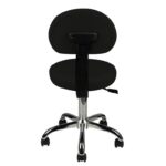 Tabouret met rugleuning am-9934 zwart  4