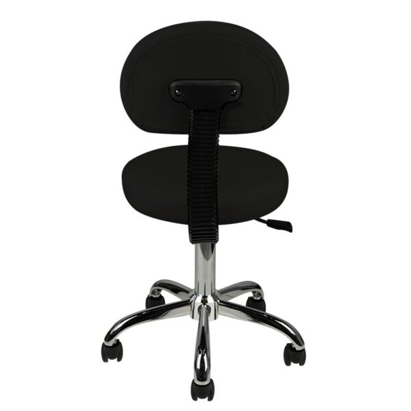 Tabouret met rugleuning am-9934 zwart  4