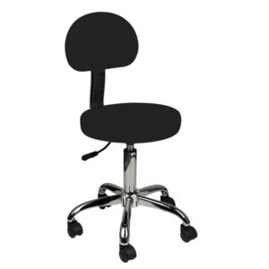 Tabouret met rugleuning am-9934 zwart  1