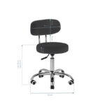 Tabouret voor pedicure a-007 zwart  4