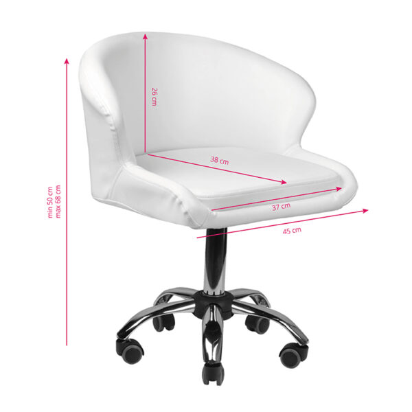 Witte dame Tabouret  5
