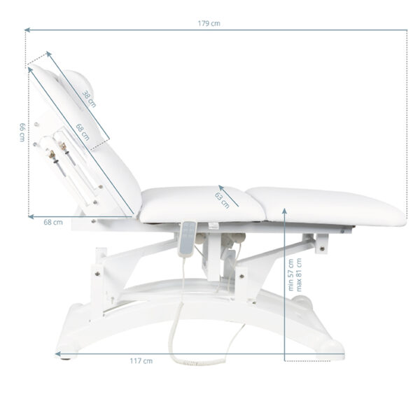Elektrische massagebed basic 165 3 power massage Wit  4