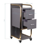 GABBIANO kappers werkwagen SOLO GOUD GRIJS  4