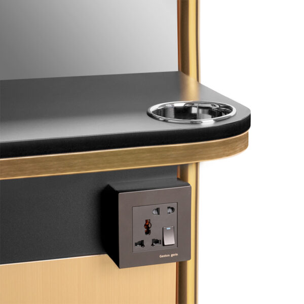 GABBIANO kaptafel met spiegel B087 GOUD  3