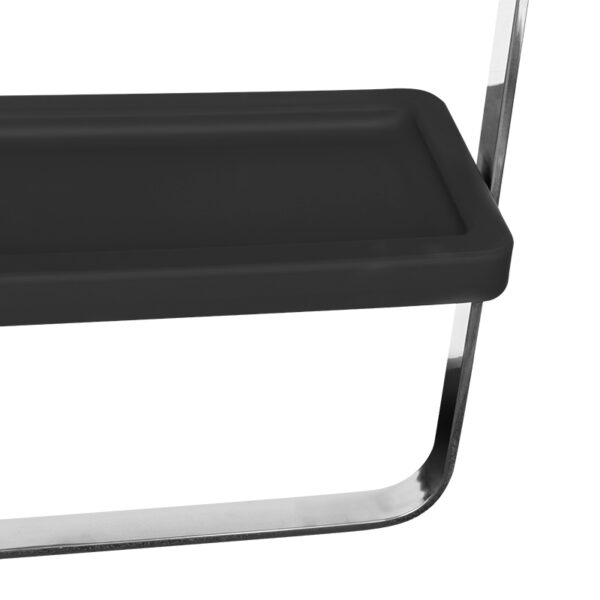 GABBIANO kaptafel met spiegel SOLO ZILVER ZWART  2