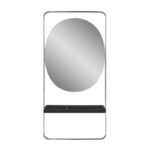 GABBIANO kaptafel met spiegel SOLO ZILVER ZWART  1