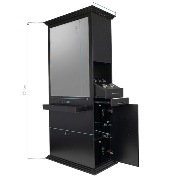 Gabbiano Omkeerbare kaptafel met spiegel MT-1111  6