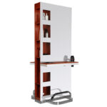 Gabbiano dubbelzijdige kaptafel met spiegel b058a kersen  2