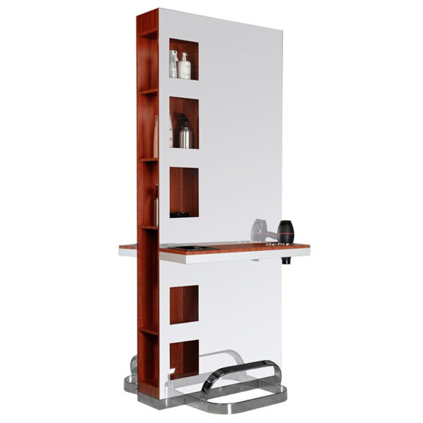 Gabbiano dubbelzijdige kaptafel met spiegel b058a kersen  2