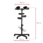 Gabbiano kappers werkwagen 175 timer zwart  6