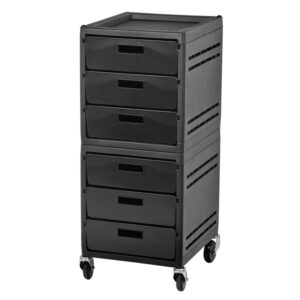 Gabbiano kappers werkwagen 200a zwart-grijs  1