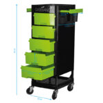 Gabbiano kappers werkwagen ft65 zwart/groen  7