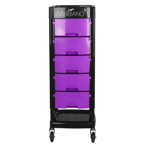 Gabbiano kappers werkwagen ft65 zwart/paars  3