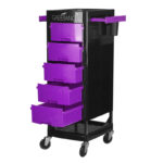 Gabbiano kappers werkwagen ft65 zwart/paars  4