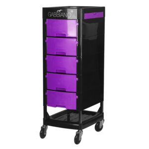 Gabbiano kappers werkwagen ft65 zwart/paars  1