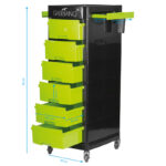 Gabbiano kappers werkwagen ft67 zwart/groen  6