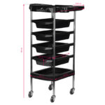 Gabbiano kappers werkwagen fx7 zwart  5