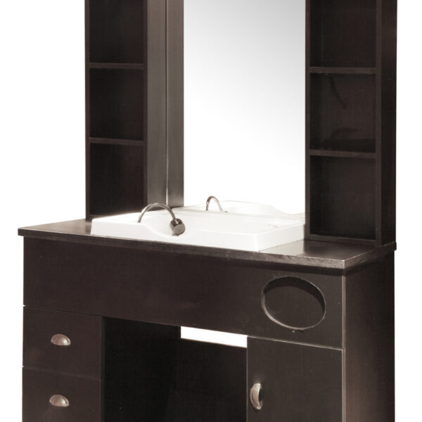 Gabbiano qt-005 Barber kaptafel wasunit met wastafel  3