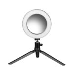 LED mini ringlamp 6" lamp met spiegel en telefoonstandaard  6