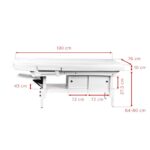 Massagebed azzurro 376a wit  9